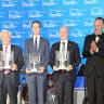 Dr. Mike Evans, head of FOZ, Jason Greenblatt, Jared Kushner and David Friedman. 