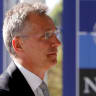 NATO Secretary-General Jens Stoltenberg enters the new NATO headquarters building in Brussels, Belgium, May 7, 2018