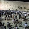 The western wall male side on Tisha B'av, 2018