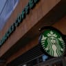 A Starbucks sign is show on one of the companies stores in Los Angeles, California, U.S. October 19,2018