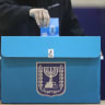 People vote in Jerusalem on election day, March 2, 2020.