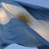 Argentina's flag in Buenos Aires