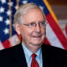 US Senate Majority Leader Mitch McConnell, a Republican from Kentucky, stands for a photo at the US Capitol in Washington, DC, US, November 9, 2020. 