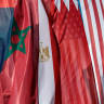  Flags are seen ahead of "The Negev Summit", hosted by Israel's Foreign Minister Yair Lapid and attended by U.S. Secretary of State Antony Blinken, and the foreign ministers of the UAE, Bahrain, Morocco and Egypt, in Sde Boker, Israel, March 27, 2022.