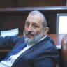  ARYE DERI sits in the Knesset plenum.