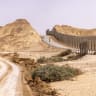  View of road 10, on the border with Egypt, April 7, 2023. 