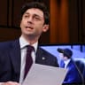  US Senator Jon Ossoff (D-GA) attends a Senate Judiciary Committee hearing on voting rights on Capitol Hill in Washington, US, April 20, 2021.