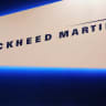 Lockheed Martin's logo is seen during Japan Aerospace 2016 air show in Tokyo, Japan, October 12, 2016.