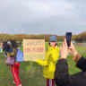  Anti-Israel Queer protestor, Malieveld, The Hague, Netherlands (October 28, 2023)