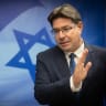  Ofir Akunis, Minister of Science arrives to a government conference at the Prime Minister's office in Jerusalem on September 27, 2023. 