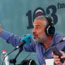  Israeli radio presenter Yinon Magal attends the Muni Expo 2024 conference in Tel Aviv, on June 10, 2024