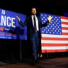  Republican US Senate candidate J.D. Vance arrives to speak to supporters at an election party after winning the primary in Cincinnati, Ohio, US May 3, 2022.