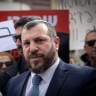  Heritage Minister Amihai Eliyahu attends a protest in Tel Aviv, November 27, 2024