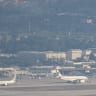 View of the runway at Beirut-Rafic Al Hariri International Airport. August 08, 2024 