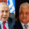  (L to R): Israeli Prime Minister Benjamin Netanyahu, Palestinian President Mahmoud Abbas.