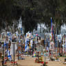  View of the Re'im music festival massacre, in southern Israel, January 16, 2025.