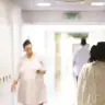 (ILLUSTRATIVE) Medical staff and nurses roaming the halls of Ichilov Hospital.