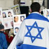  Members of Montreal's Jewish community demonstrate in support of Israel in Montreal, February 23, 2004
