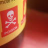  A poison warning on a bottle; illustrative