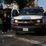 New York Police Department officers in the Bronx borough of New York City, US, May 16, 2023.