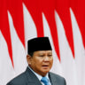 Indonesian President Prabowo Subianto looks on before he delivers his annual State of the Nation Address, ahead of the country's Independence Day, in Jakarta, Indonesia, August 15, 2025. 