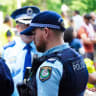 New South Wales Police officers; illustrative.