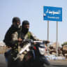 Tribal and Bedouin fighters deploy in the predominantly Druze city of Sweida, amid clashes with Druze gunmen in July 2025. 
