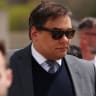 George Santos, who was expelled from the US House of Representatives, departs after the sentencing in his criminal corruption charges at Central Islip Federal Courthouse in Central Islip, New York, US, April 25, 2025.