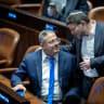 (L-R): National Security Minister Itamar Ben-Gvir and Finance Minister Bezalel Smotrich seen in the Knesset plenum, December 29, 2022