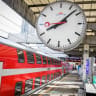A train seen at Tel Aviv Savidor Central Station, pictured in 2020; illustrative.