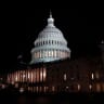 The US Capitol building is illuminated the night the Senate passed a short-term government funding bill, more than a month into the longest US government shutdown, on Capitol Hill in Washington, D.C., U.S., November 10, 2025.