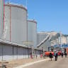 A general view shows the Novorossiysk Fuel Oil Terminal (NMT) in the Black Sea port of Novorossiisk, Russia May 30, 2018. Picture taken May 30, 2018.