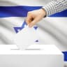An illustration of an Israeli voting at the ballot box.