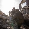 IDF soldiers are seen traversing northern Gaza rubble during Operation Brave Heart, the operation to rescue the body of St.-Sgt.-Maj. Ran Gvili, January 26, 2026.