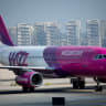 A Wizz Air flight takes off from Ben-Gurion Airport. July 22, 2019; illustrative.
