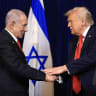 Cooperation between Israel and the US has reached new heights under President Donald Trump but the “special relationship” is at a crossroads. Trump and Netanyahu shake hands during a press conference at the president’s Mar-a-Lago club on December 29, 2025 in Palm Beach, Florida. 