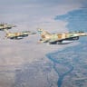 Allied air power in formation: Israel Air Force F-16 fighter jets fly in formation during a mission against Iran, as the US and Israel conduct unprecedented, fully integrated multi-domain operations against Iranian military targets.