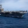 The Nimitz-class aircraft carrier USS George H.W. Bush (CVN 77) transits the Atlantic Ocean, Feb. 15, 2026. 