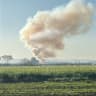 SMOKE FROM a fallen missile fragment after an attack from Iran, March 8, 2026.