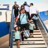 New immigrants from North America arrive on a special " Aliyah Flight" on behalf of Nefesh B'Nefesh organization, at Ben Gurion airport in central Israel on August 14, 2019.