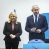 Israeli Prime Minister Benjamin Netanyahu and his wife Sara cast their vote during the elections for the Likud Central Committee, at the International Convention Center in Jerusalem, November 25, 2025.