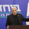 Yair Lapid speaks to the press May 11, 2026.