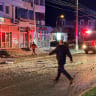 ILLUSTRATIVE: Firefighters and law enforcement work at the site of an explosion at a residential block of flats following a drone hit close to the border with Ukraine, in Galati, Romania, May 29, 2026.