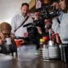 Los Angeles Mayor Karen Bass drinks a coffee during a campaign event at Pann’s Restaurant ahead of the primary election in Los Angeles, California, U.S., June 1, 2026.