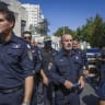 Chief of Police Daniel Levi at the scene of a shooting incident in Ramla, central Israel, May 11, 2026.