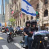 Chai Riders line up in this year’s Salute to Israel parade in Manhattan, May 31.