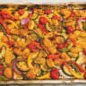 Sheet-pan gnocchi and veggies.