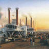 Mississippi River steamboats at New Orleans, 1853.