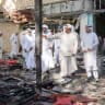 Kuwaiti officials inspect damage inside a terminal at Kuwait International Airport following a drone and missile attack, in Kuwait City, Kuwait, June 3, 2026. 