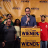 People gather at state Senator Scott Wiener’s election party at his campaign headquarters on election night in San Francisco, Calif. on Tuesday, June 2, 2026.